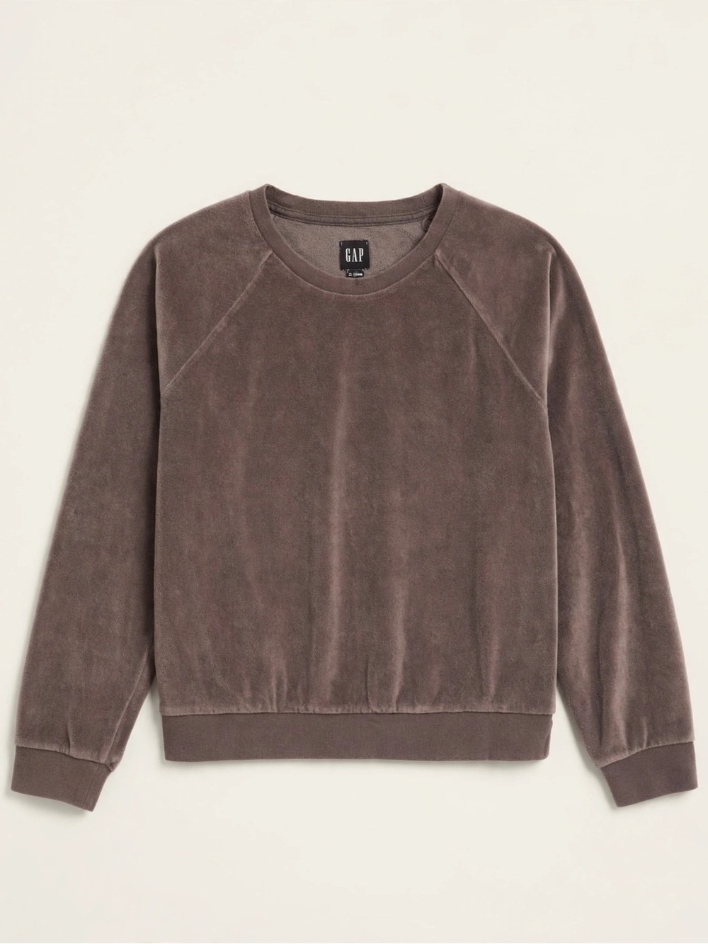 GAP Women’s Plush Crewneck Sweater - Mocha